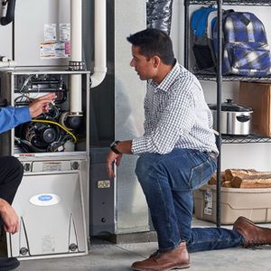 Technicians performing Furnace Service in Saskatoon